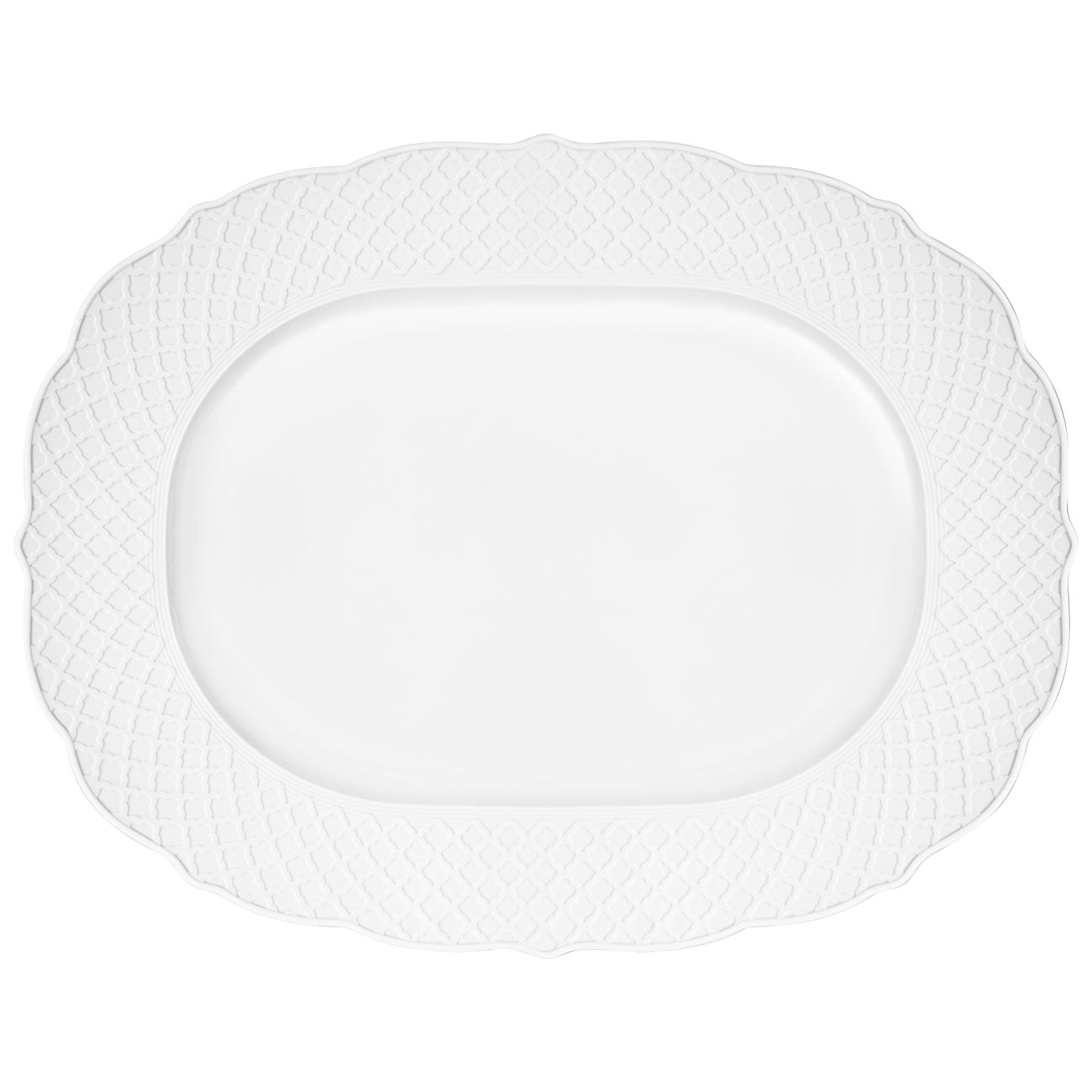 Empire White Oval Platters