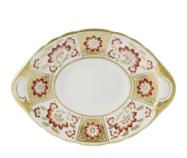 Derby Panel Red - Sauce Boat & Stand