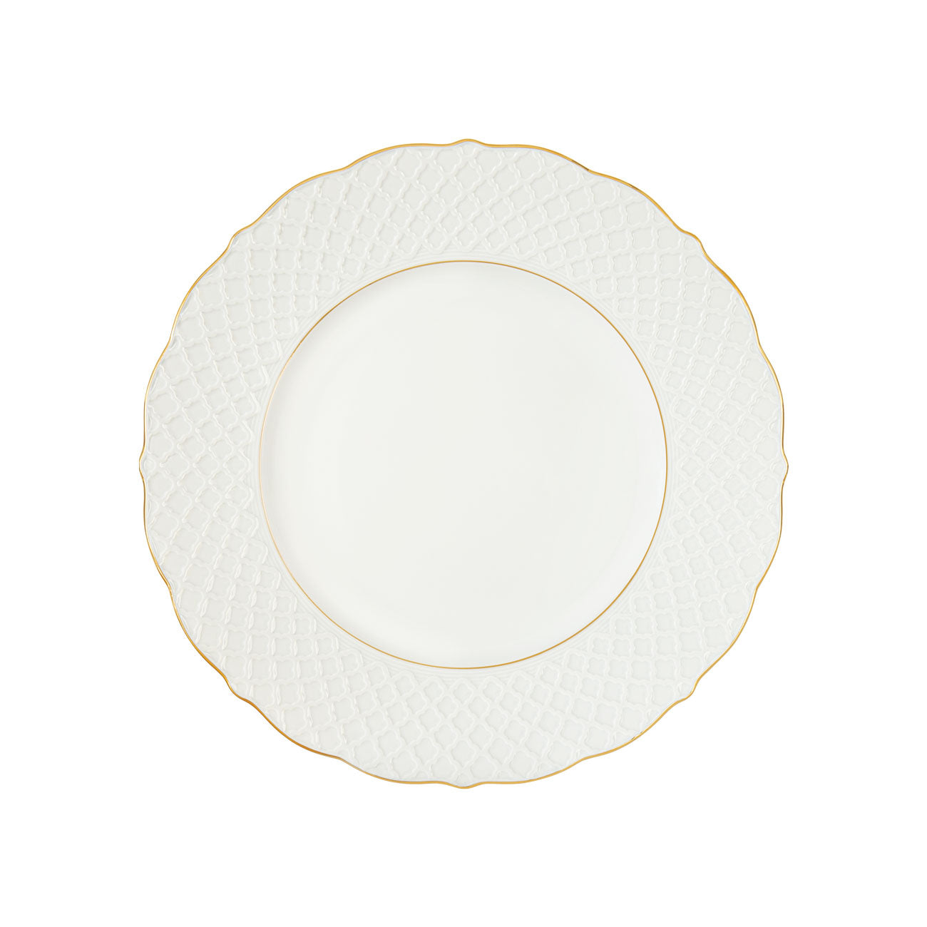 EMPIRE WHITE/GOLD DINNERWARE