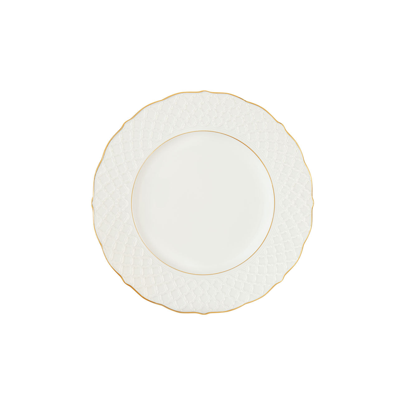 EMPIRE WHITE/GOLD DINNERWARE