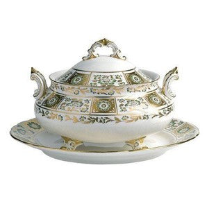 Derby Panel Green - Soup Tureen & Stand
