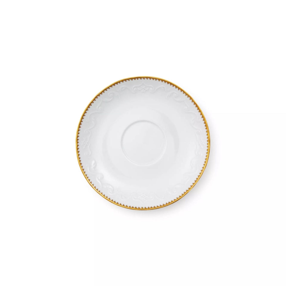 SIMPLY ANNA - GOLD TEA CUP & SAUCER