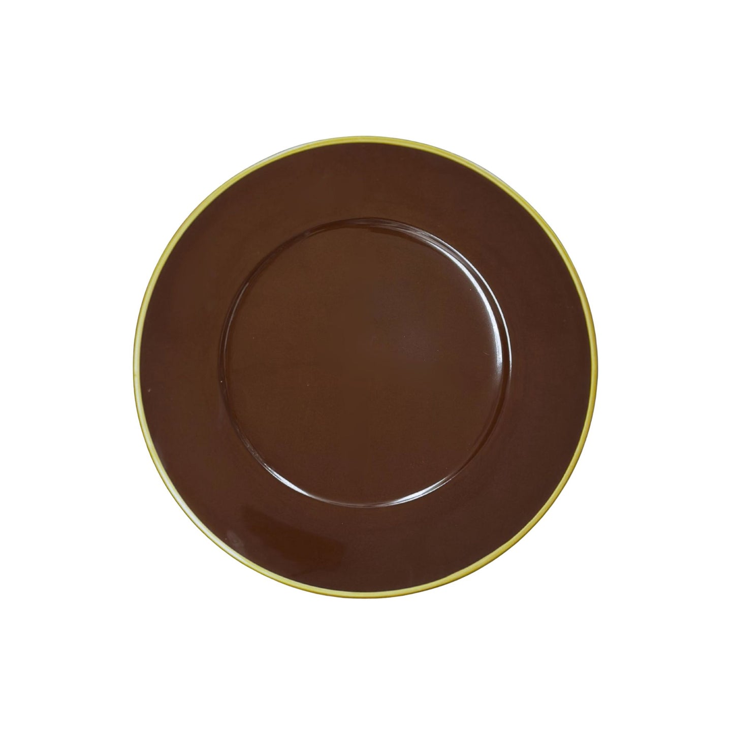 chocolate brown plate