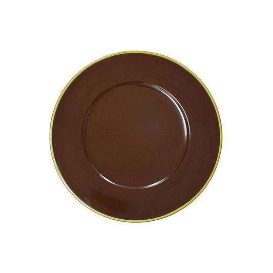chocolate brown plate