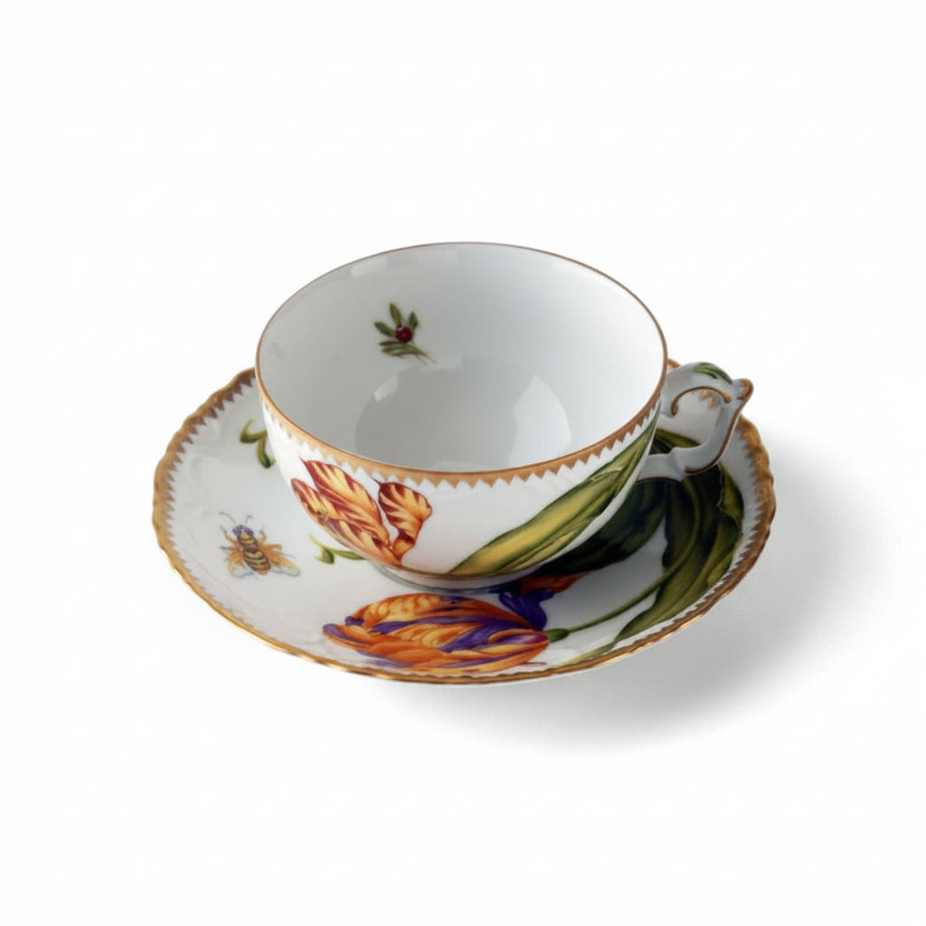 Old Master Tulips Tea Cup & Saucer