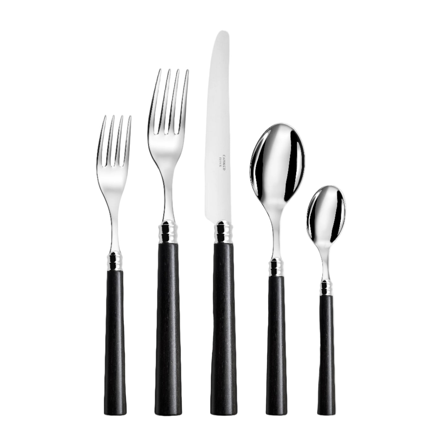 Marat - 5 Piece Place Setting (Black Wood)