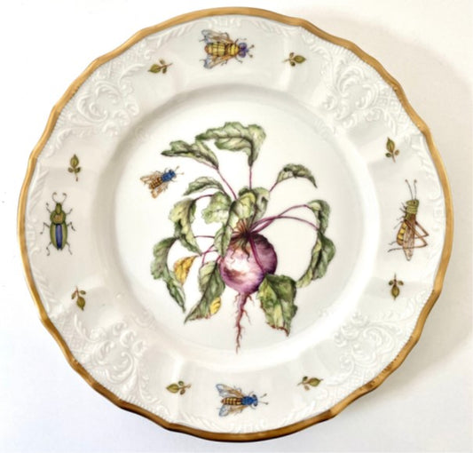 Antique Vegetables Salad Plates