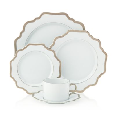 Antique Platinum Dinner Plate