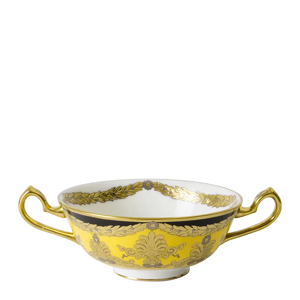Amber Palace Cream Soup Bowl & Saucer