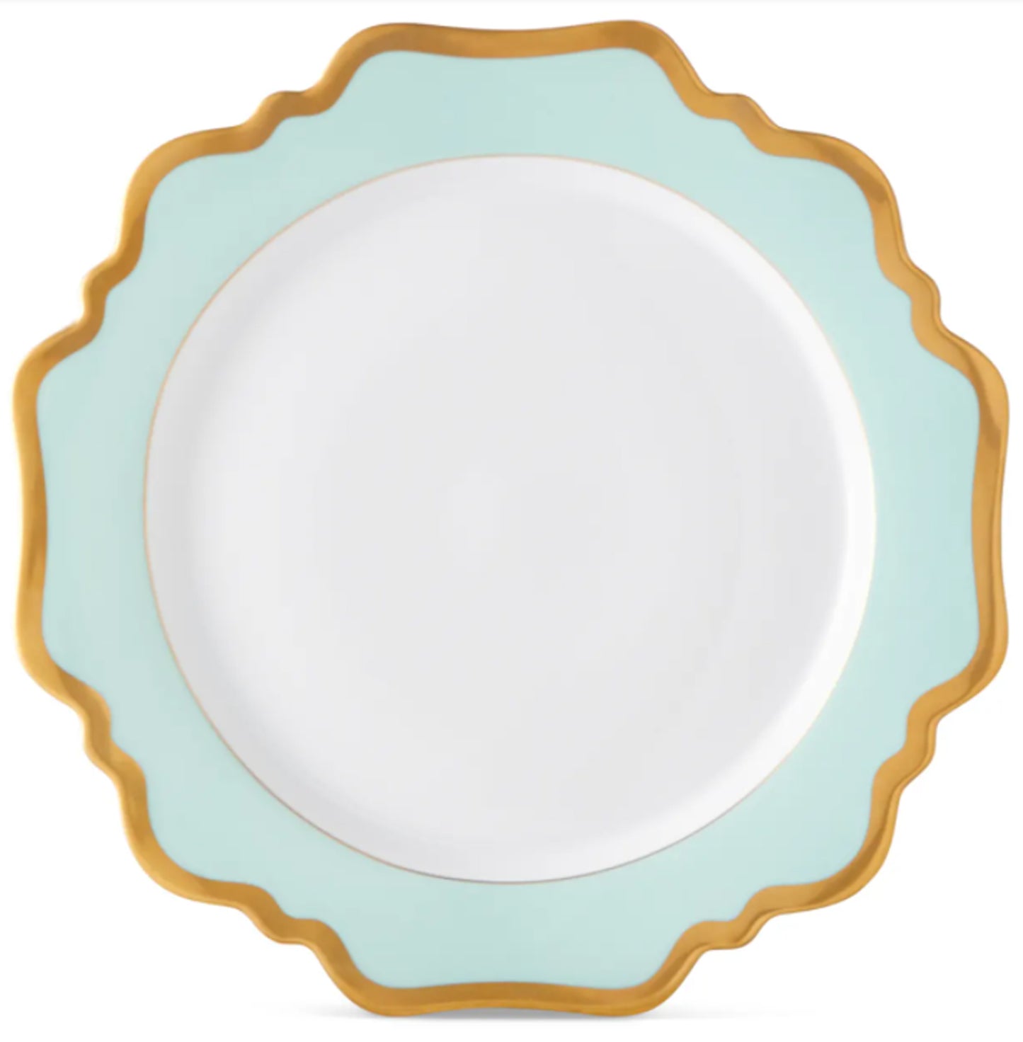 Anna's Palette Aqua Green Dinner Plate