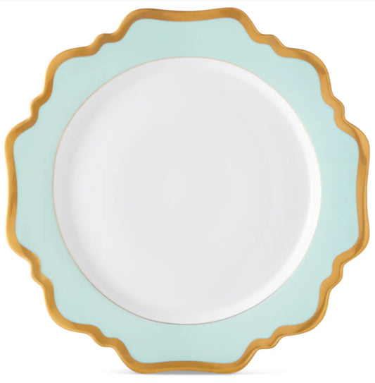 Anna's Palette Aqua Green Dinner Plate