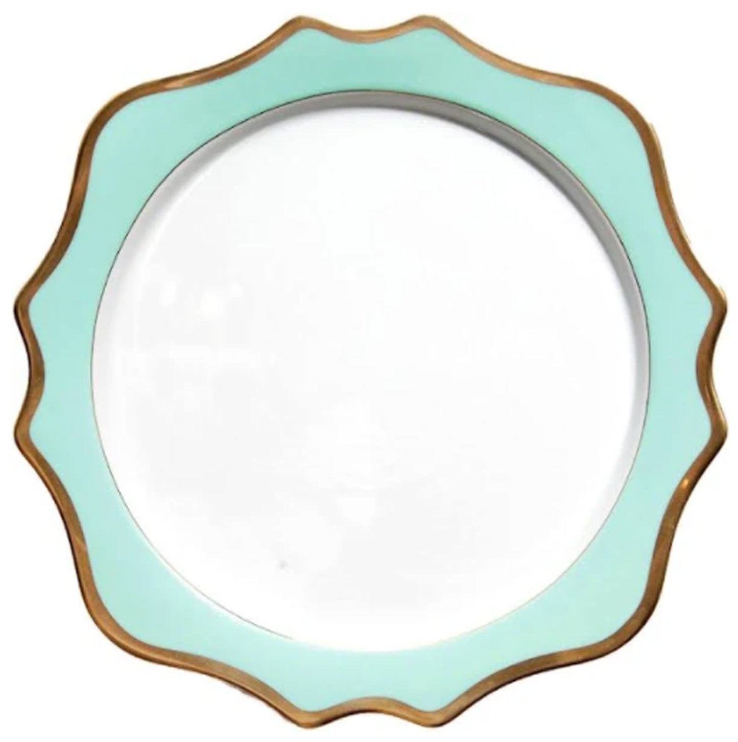 Anna's Palette Aqua Green Charger