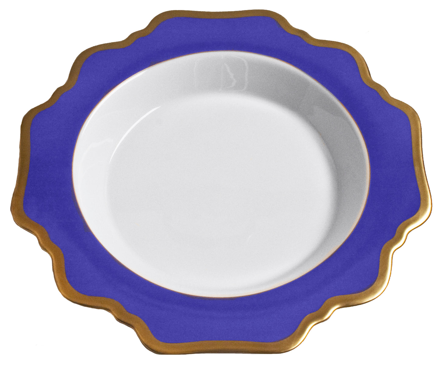 Anna's Palette Indigo Blue Rim Soup