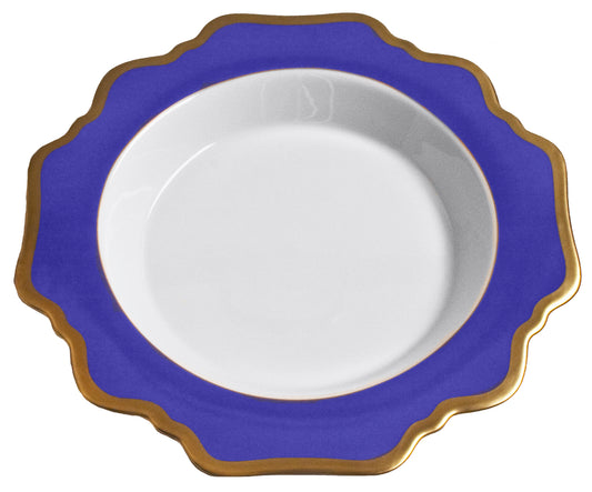 Anna's Palette Indigo Blue Rim Soup