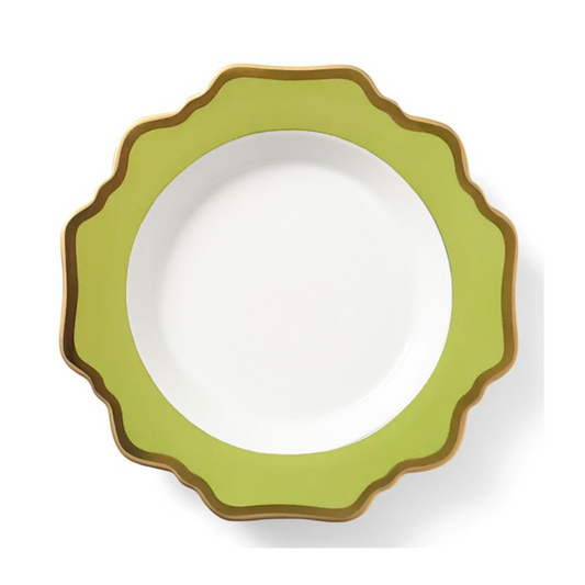 Anna's Palette Summer Green Rim Soup