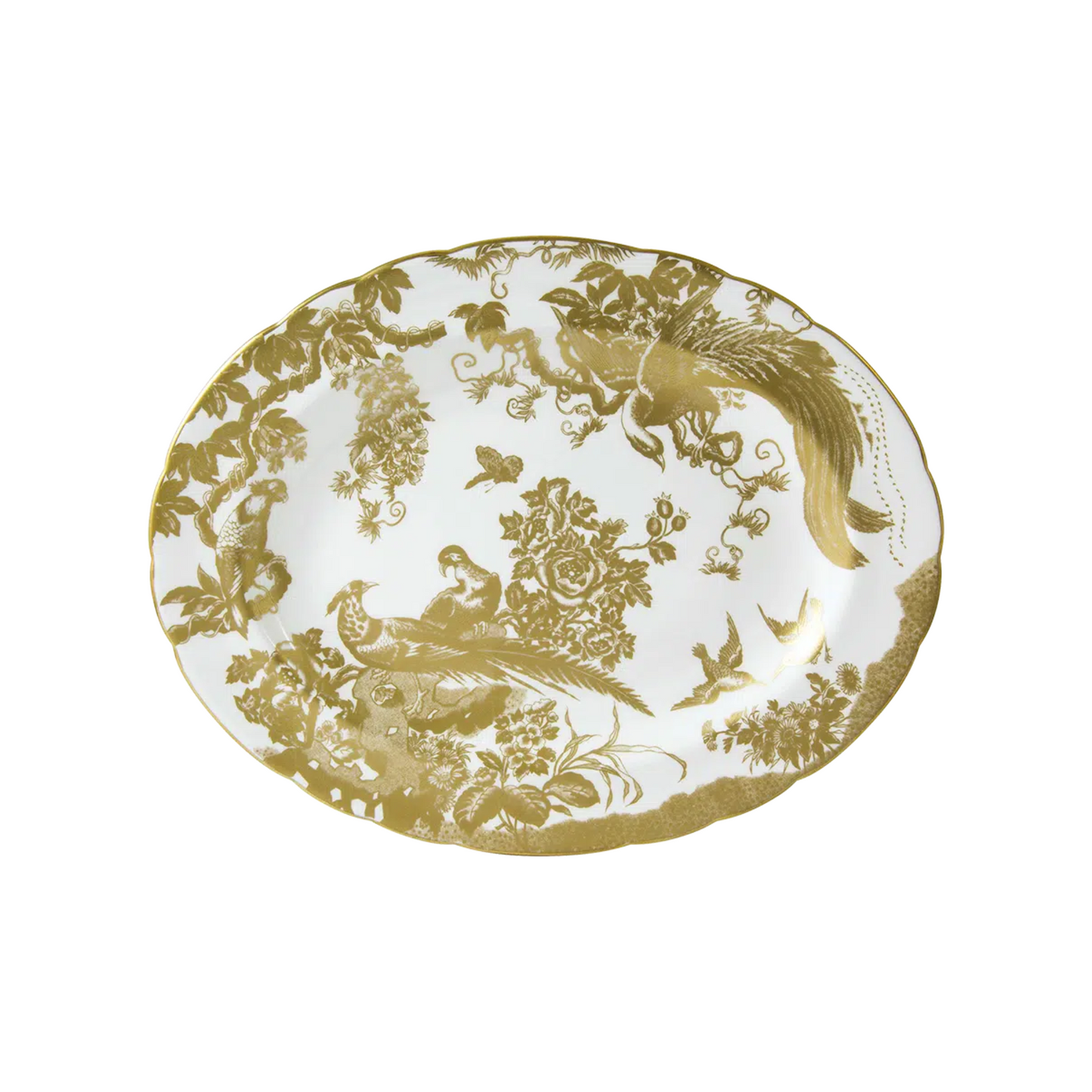 Aves Gold - Oval Platter
