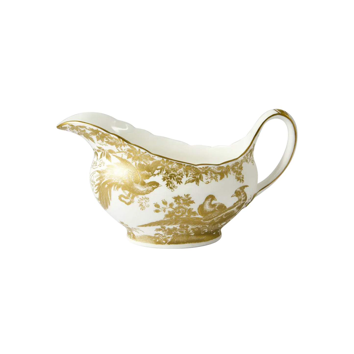 Aves Gold - Sauce Boat & Saucer
