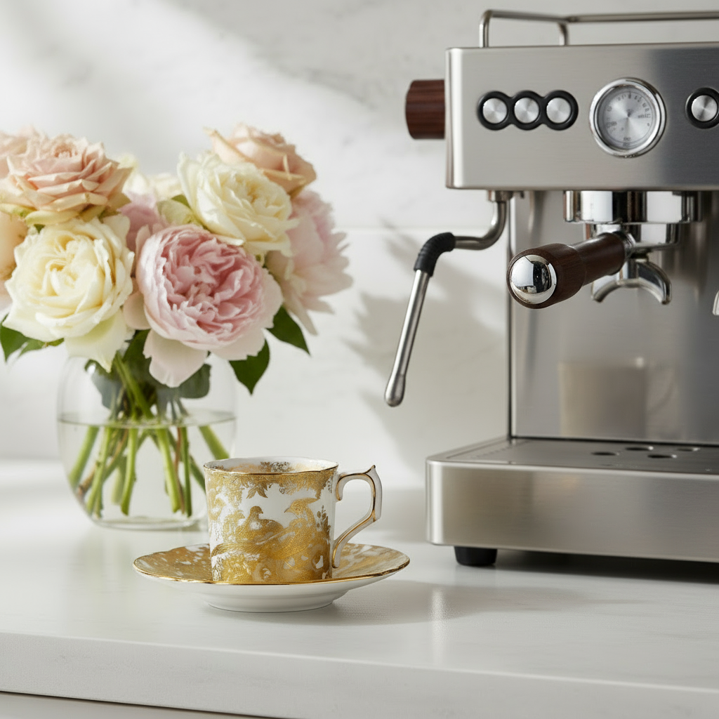 Aves Gold - Coffee Cup & Saucer