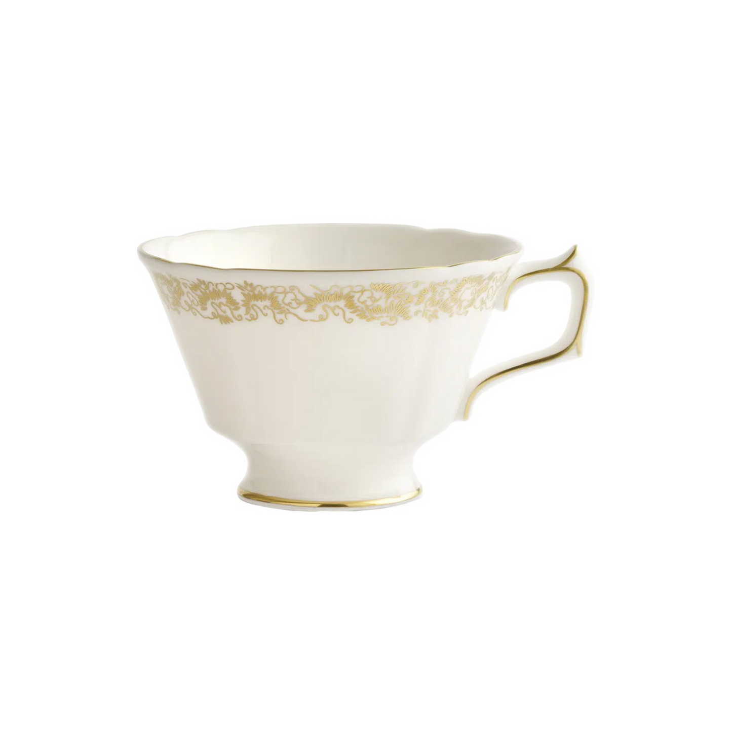 Aves Gold Narrow Band - Tea Cup & Saucer