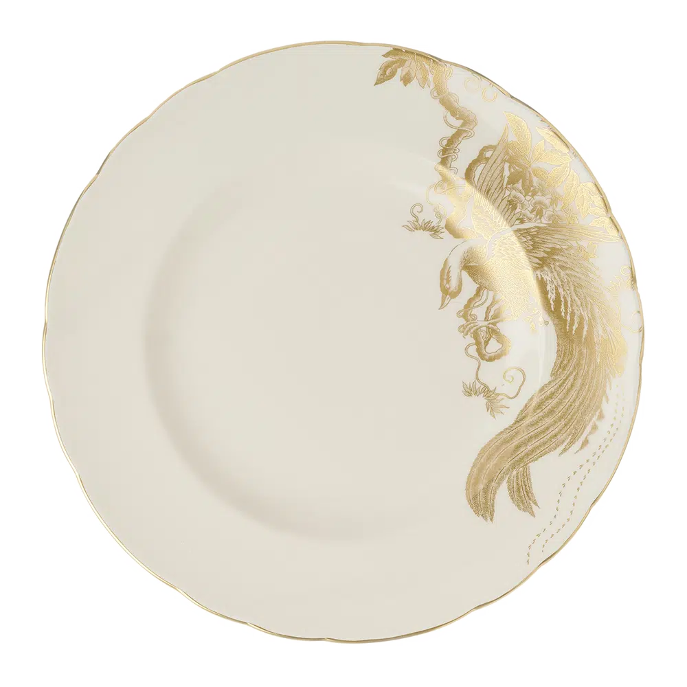 Aves Gold Motif - Salad (Dessert) Plate