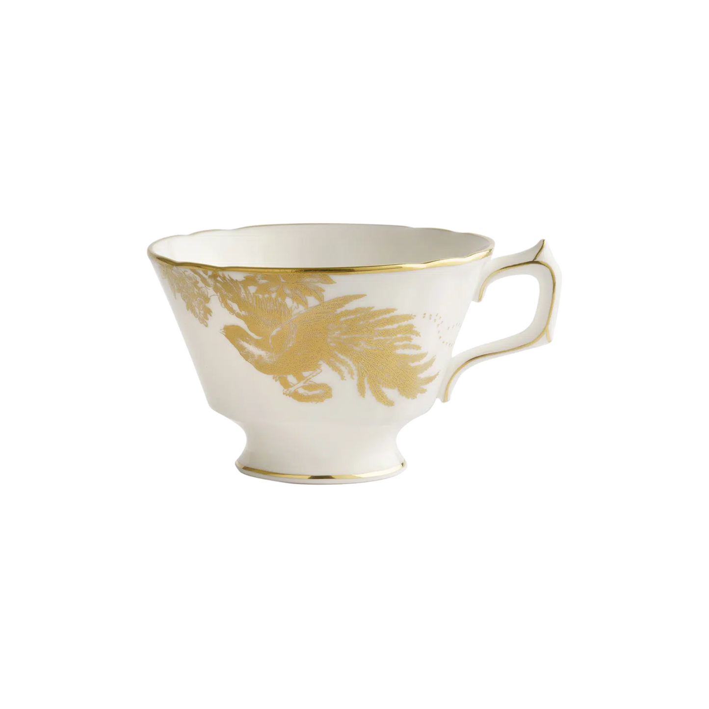 Aves Gold Motif - Tea Cup & Saucer