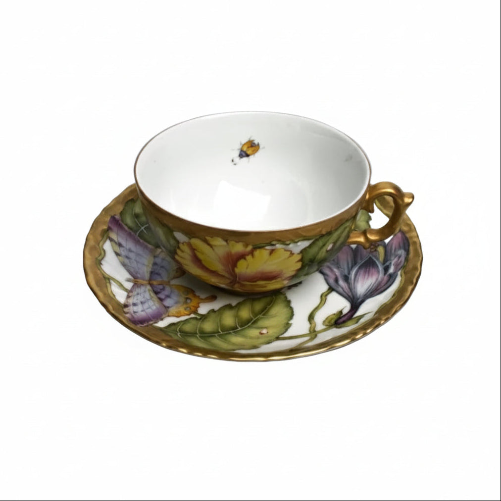 Midsummer Hand Painted Tea Cup & Saucer