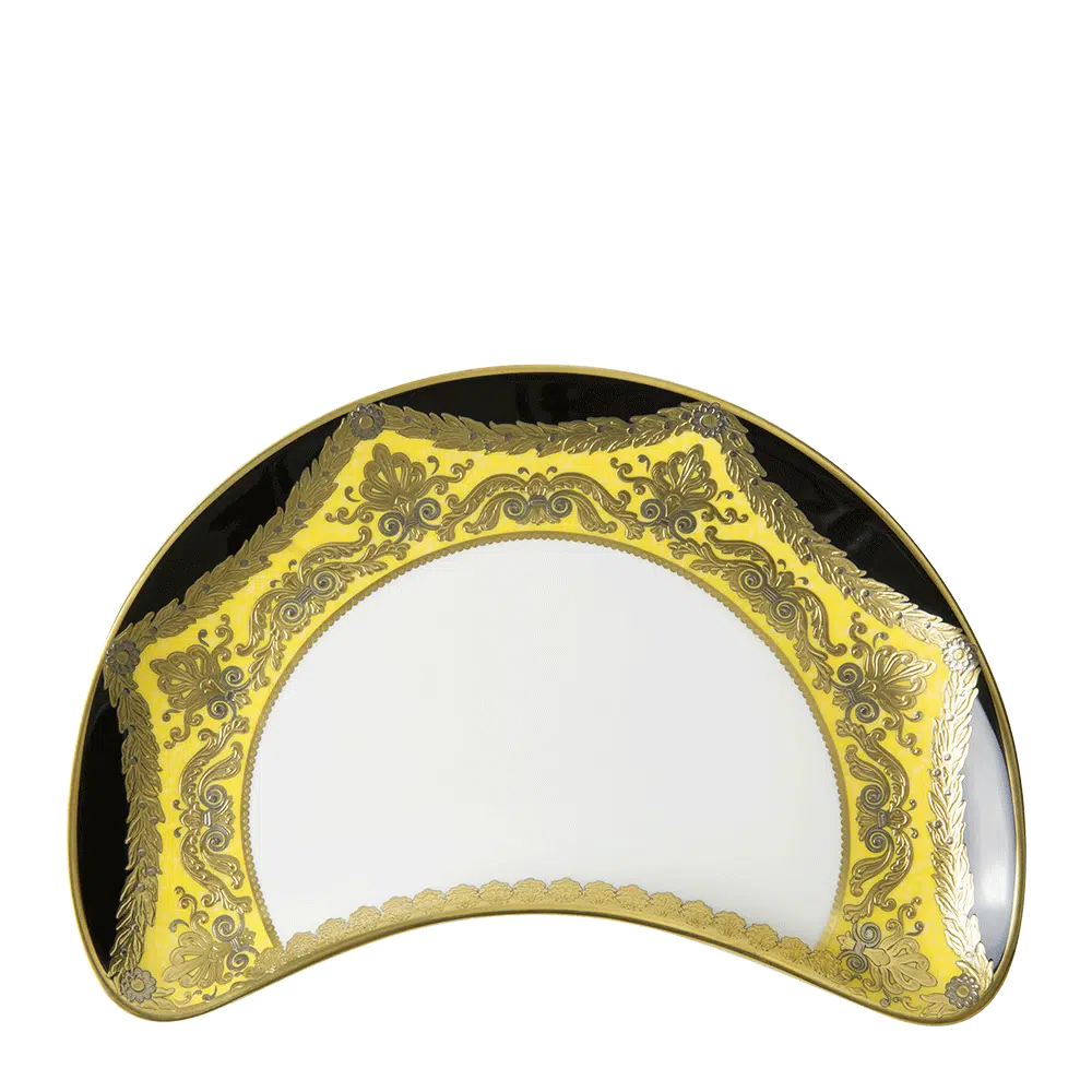 Amber Palace Crescent Salad Plate