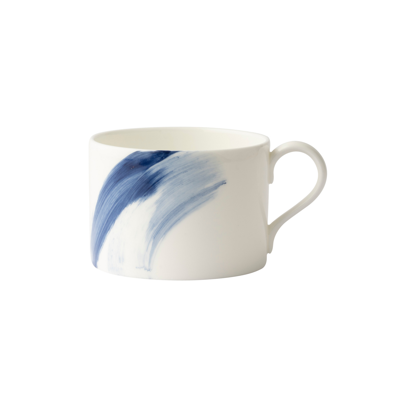 Brushstroke Blue Tea Cup & Saucer