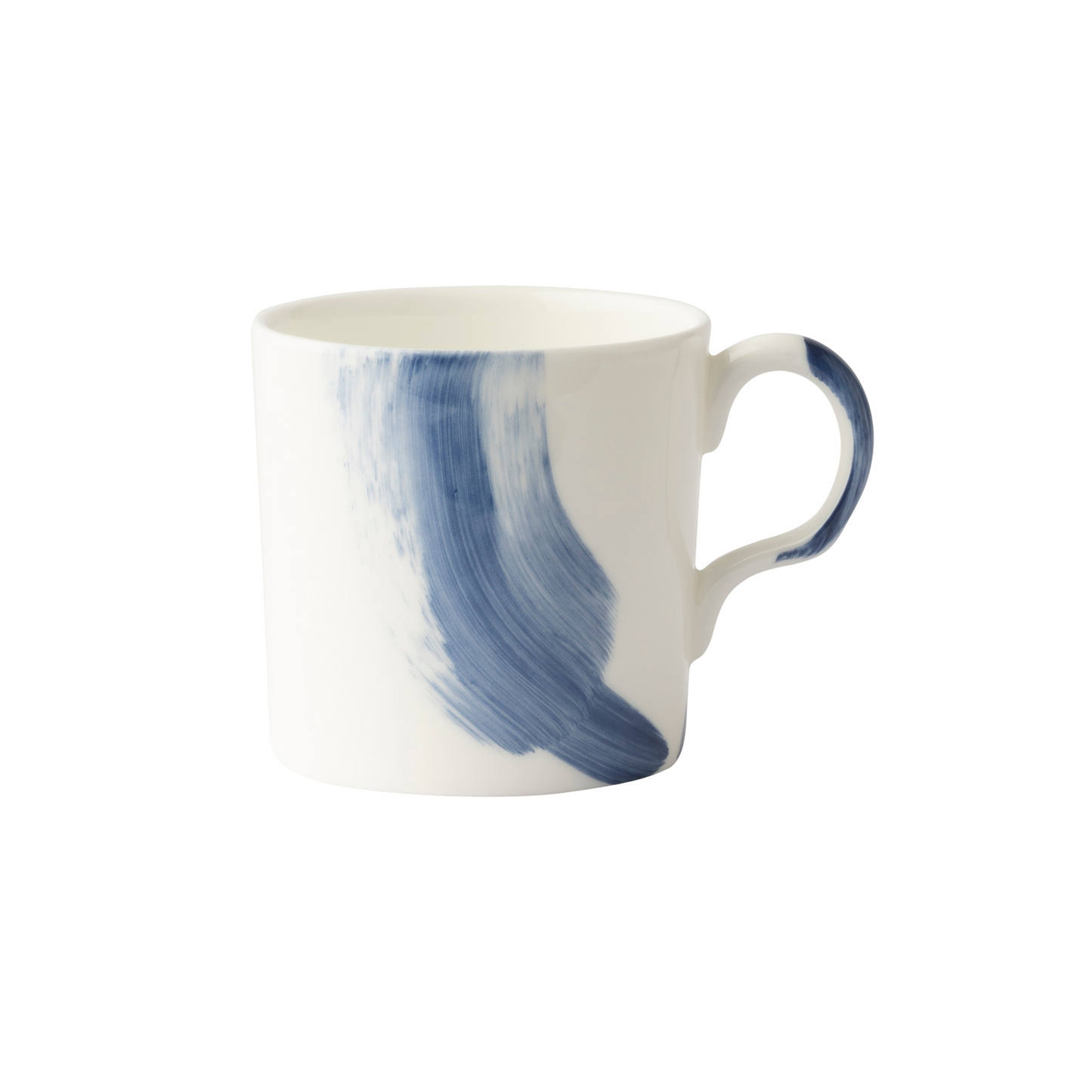 Brushstroke Blue Coffee Cup & Saucer
