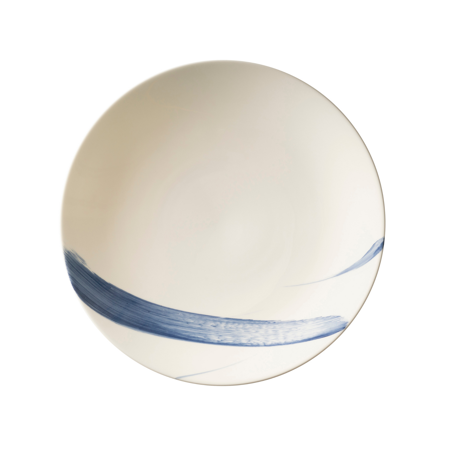 Brushstroke Blue Serving Bowl