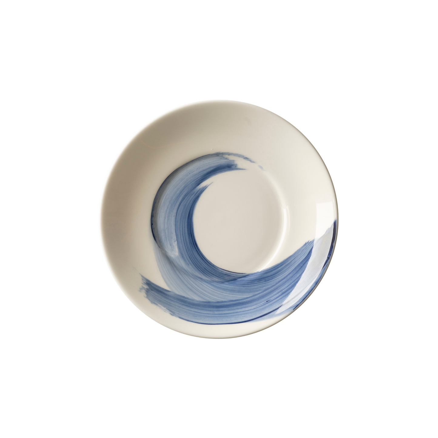 Brushstroke Blue Tea Cup & Saucer