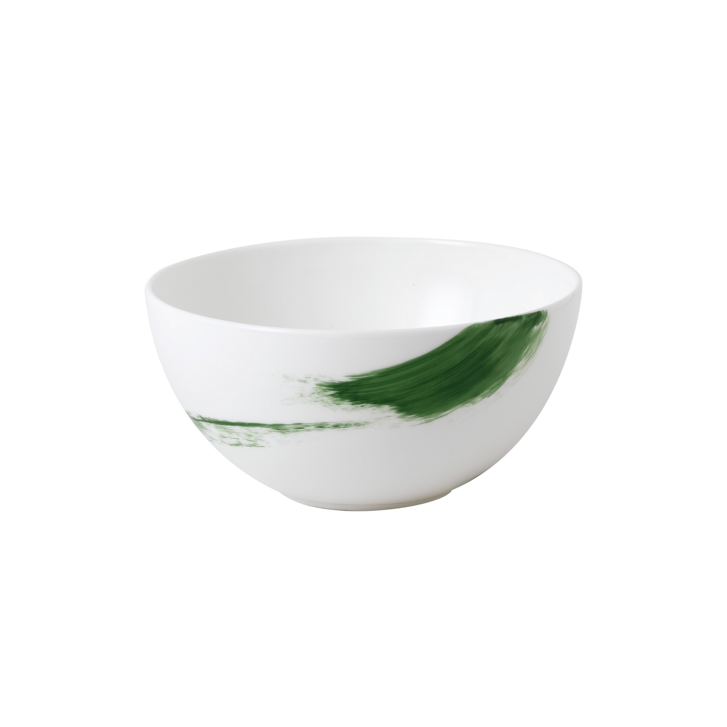 Brushstroke Green Coupe Bowl