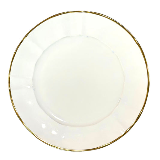 Anna's Chargers - White with Gold