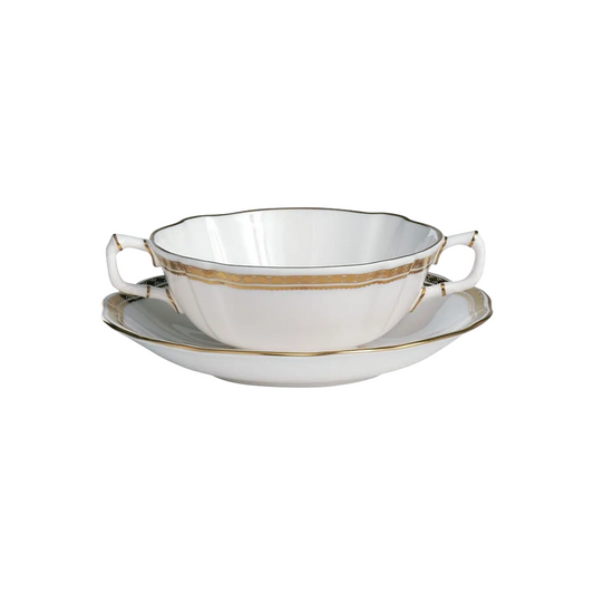 Carlton Gold - Cream Soup Bowl & Stand
