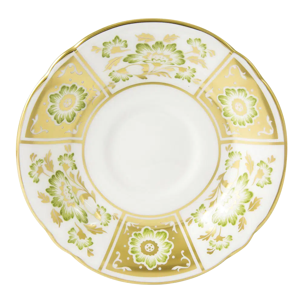 Derby Panel Green - Tea Cup & Saucer