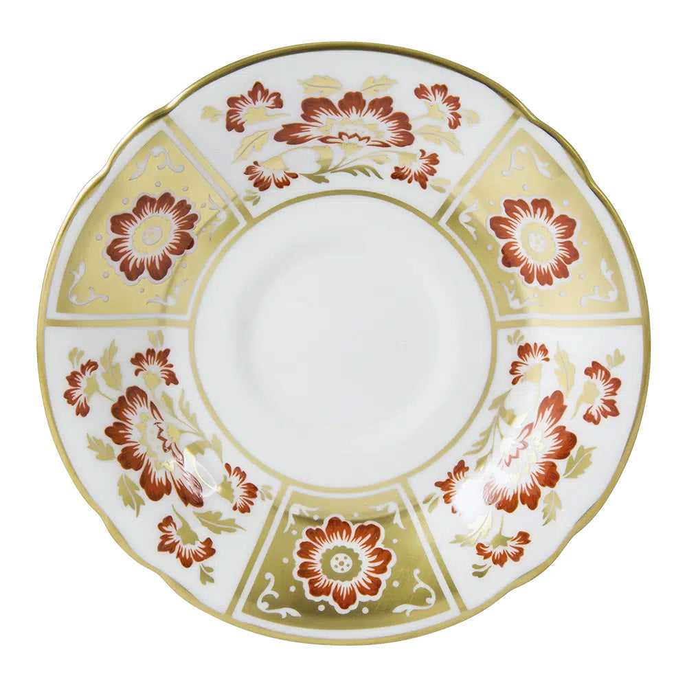 Derby Panel Red - Tea Cup & Saucer