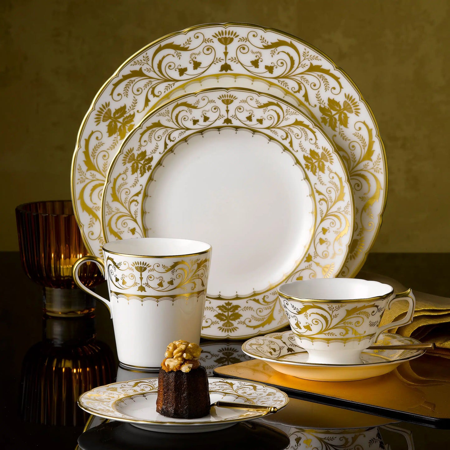 Darley Abbey White - Crescent Salad Plate