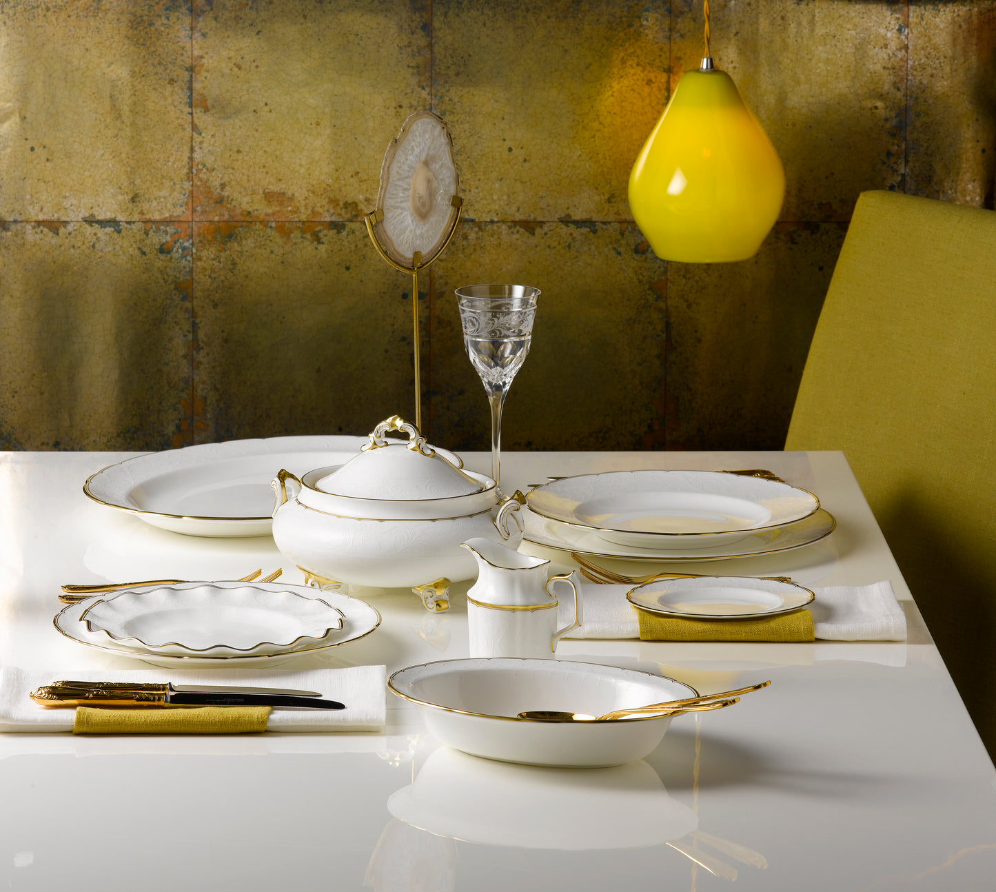 Darley Abbey Gold - Salad (Dessert) Plate