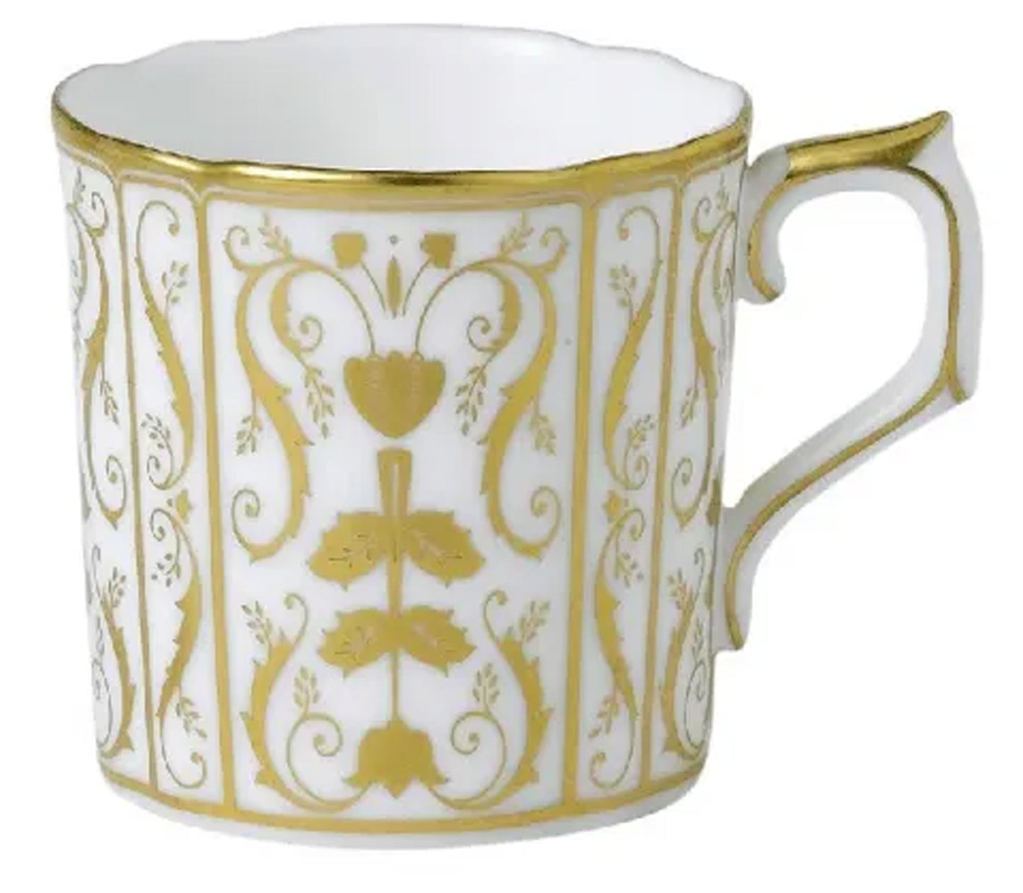 Darley Abbey White - Coffee Cup & Saucer