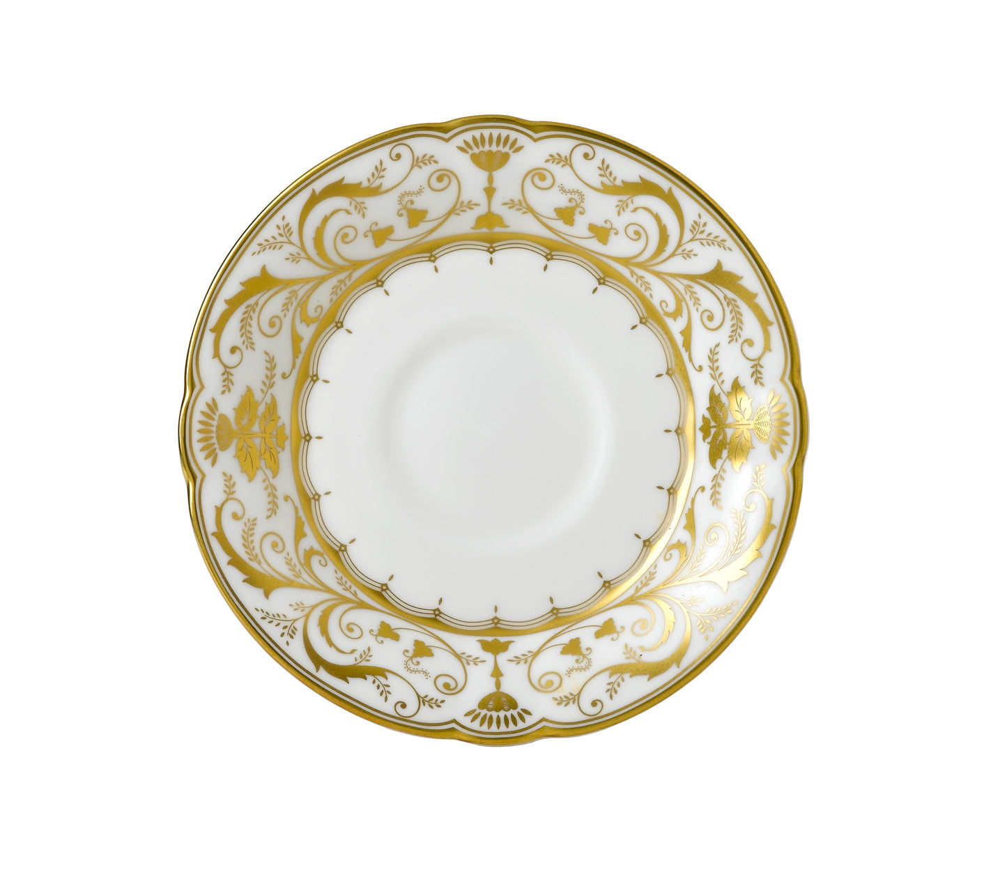 Darley Abbey White - Tea Cup & Saucer