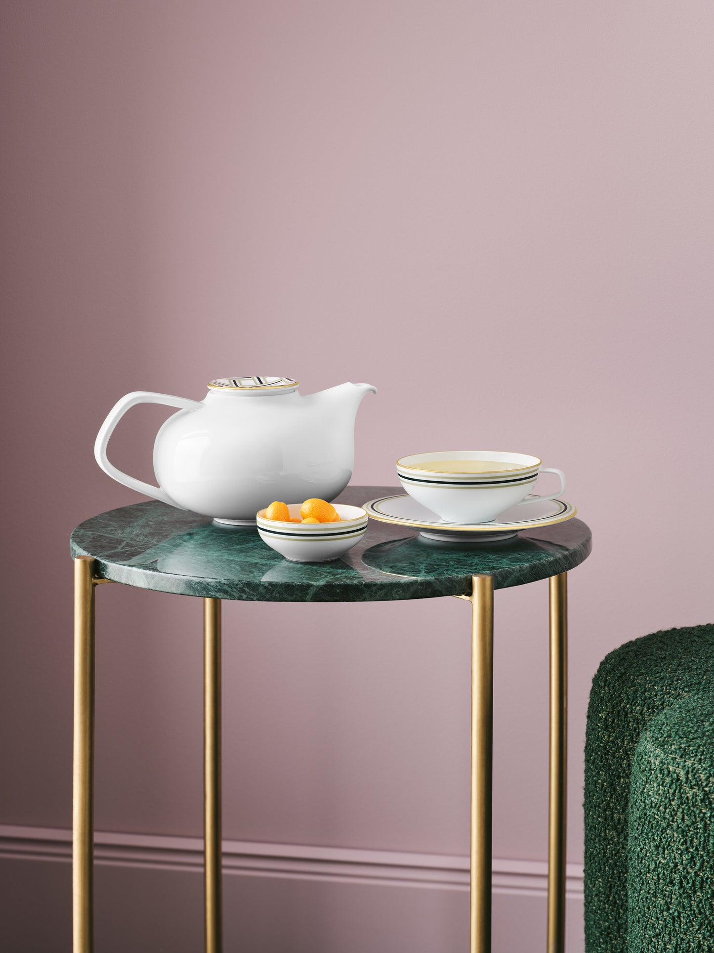 Heritage Green Teapot