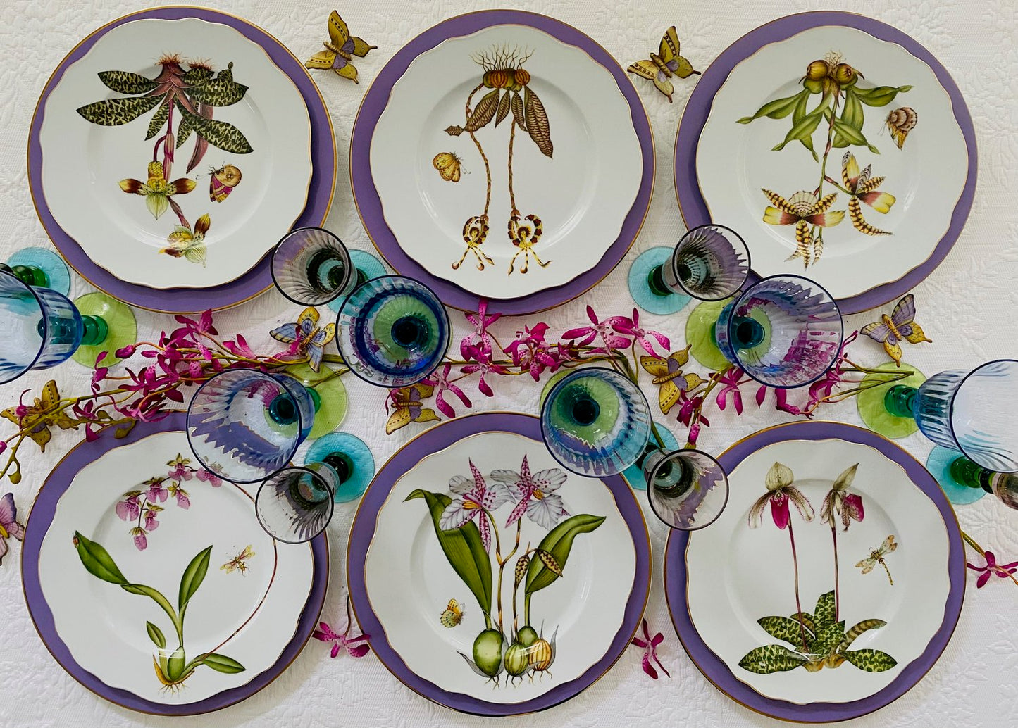 Orchid Dinner Plates