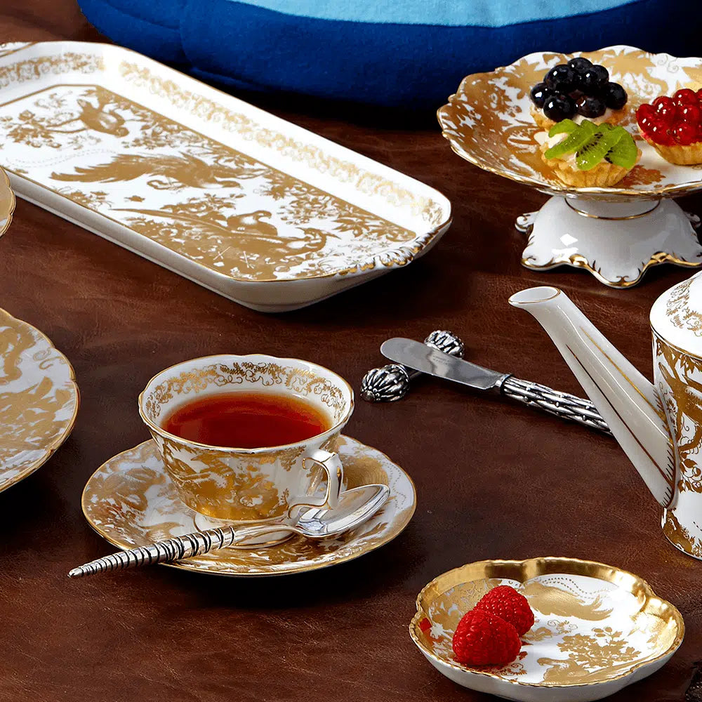 Aves Gold - Tea Cup & Saucer