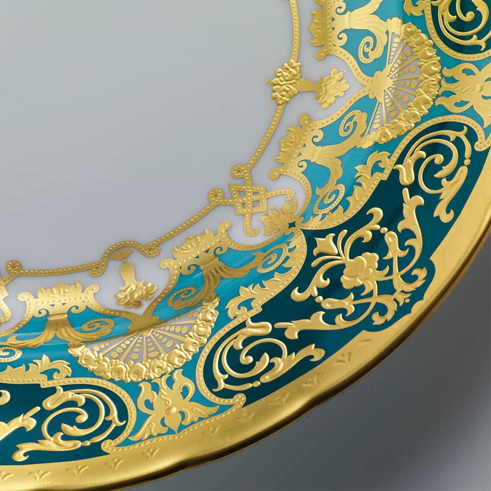 Heritage Forest Green & Turquoise Dinnerware