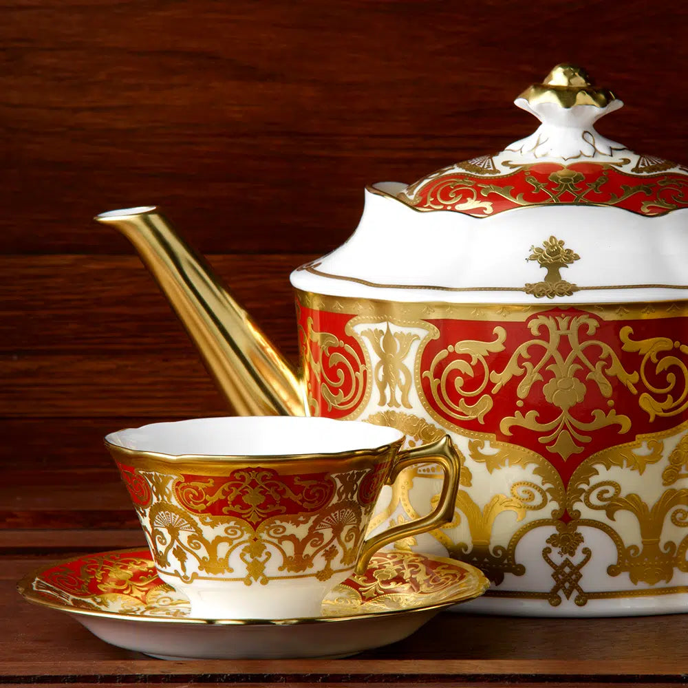 Heritage Red & Cream - Tea Cup & Saucer