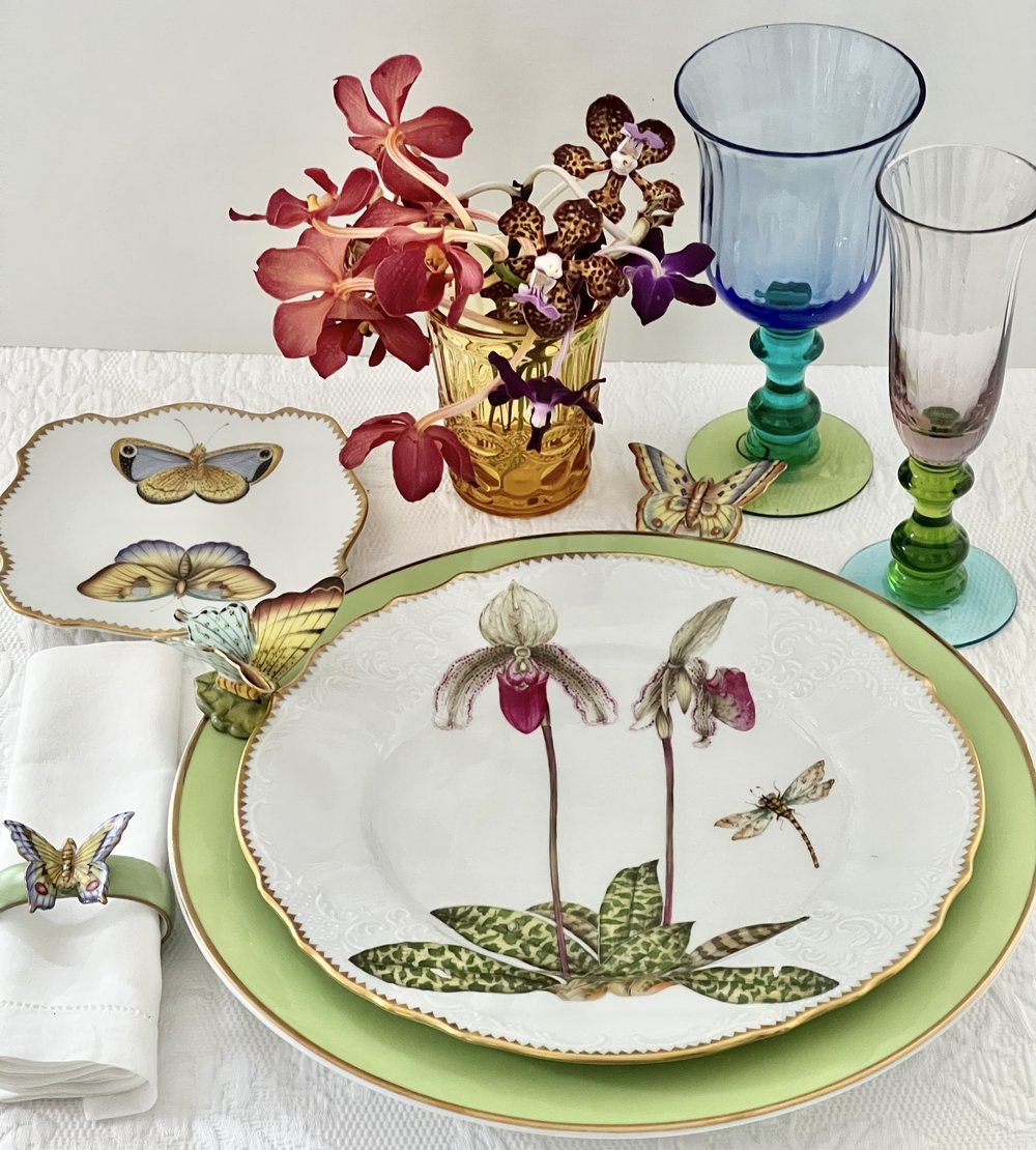 Orchid Dinner Plates