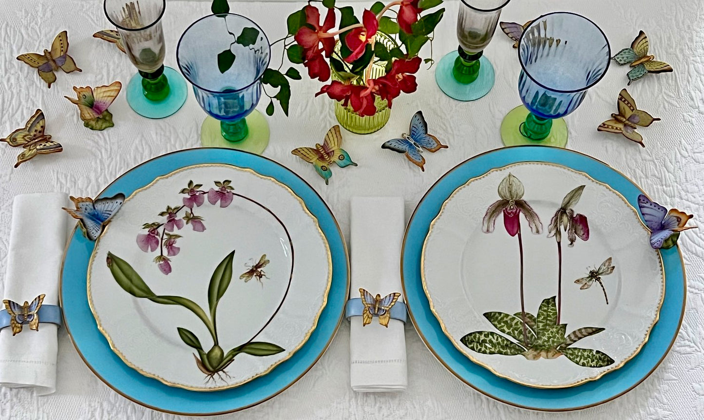Orchid Dinner Plates