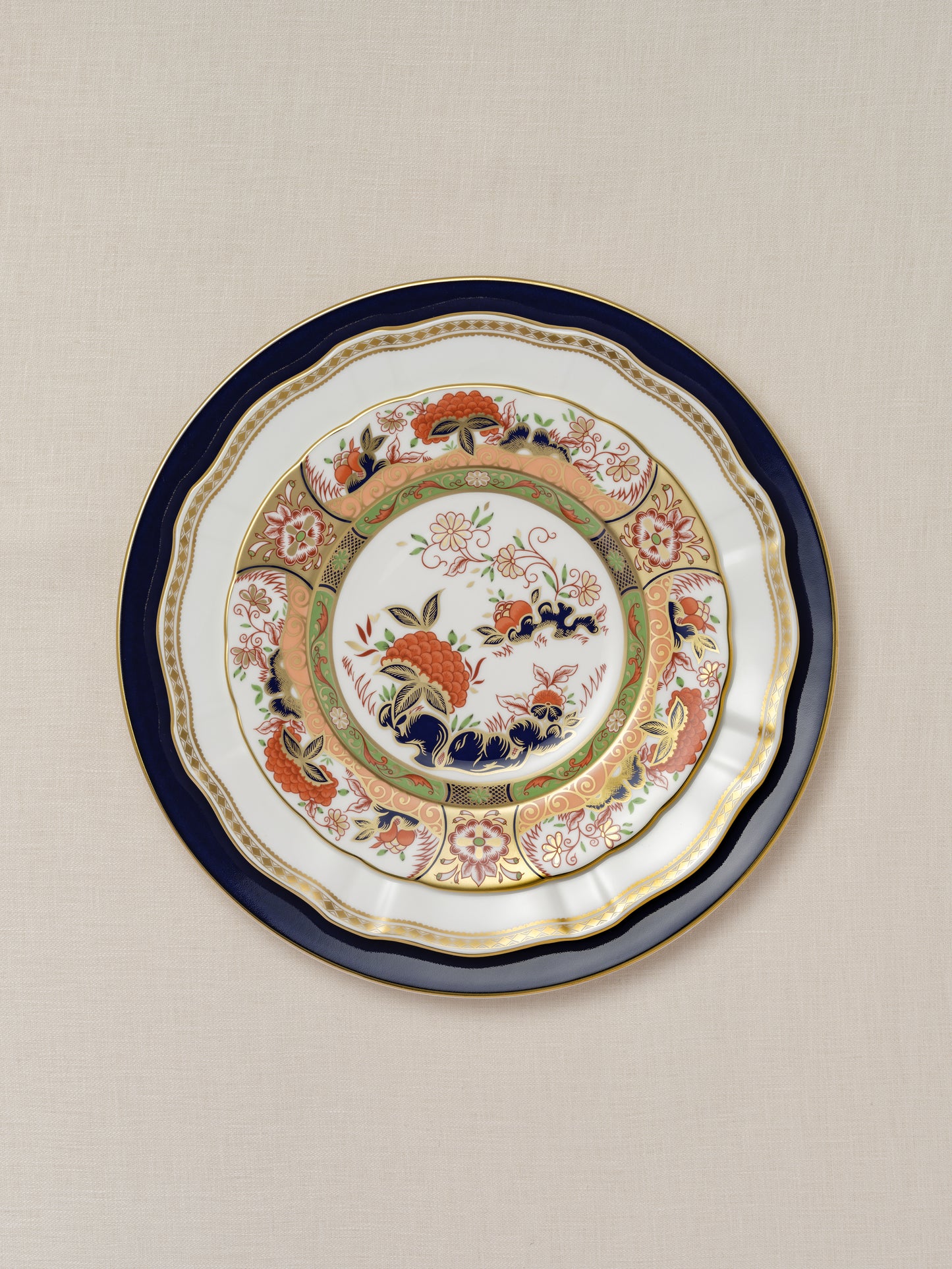 Imari Accent Plate - Imperial Garden
