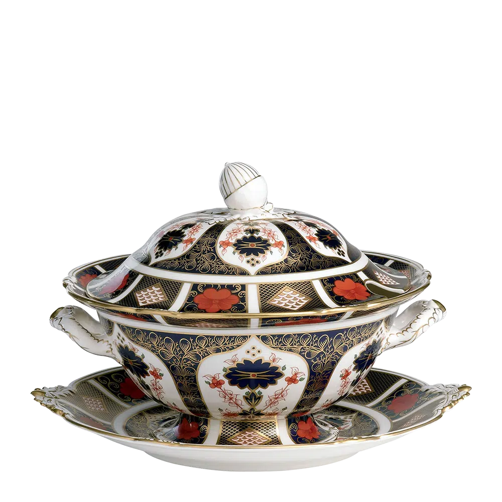 Old Imari Soup Tureen & Stand