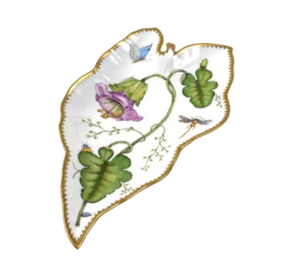 Hand Painted Leaf Tray